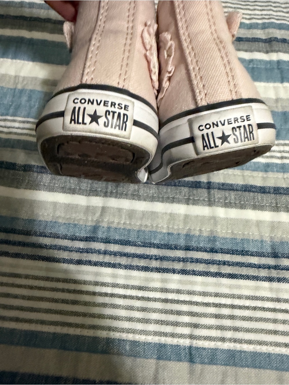 Converse Chuck Taylor AllStar- easy on High Top sneaker Baby/Toddler - Pink Swan - Picture 6 of 7